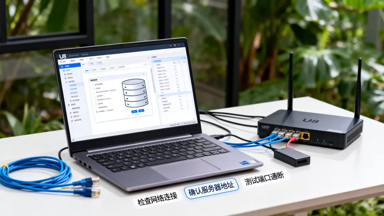 下载完U8和数据库后怎么连接服务器,连接不上怎么办 下载完U8和数据库后怎么连接服务器,连接不上怎么办