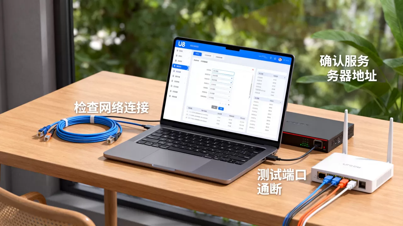 下载完U8和数据库后怎么连接服务器,连接不上怎么办 下载完U8和数据库后怎么连接服务器,连接不上怎么办