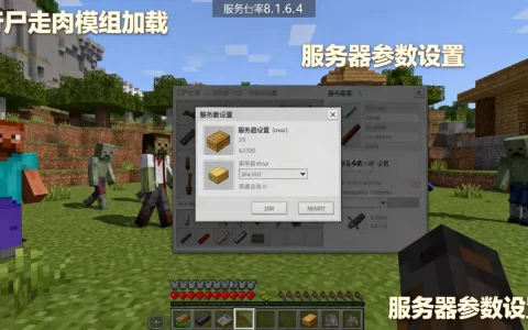 mc1.6.4行尸走肉服务器怎么弄