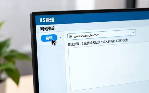 IIS服务已绑定网站域名怎么修改，iis域名修改方法有哪些