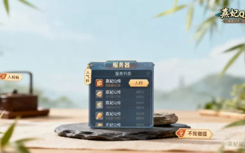 你知道熹妃q传服务器有哪些吗？，哪个服务器人气最高？