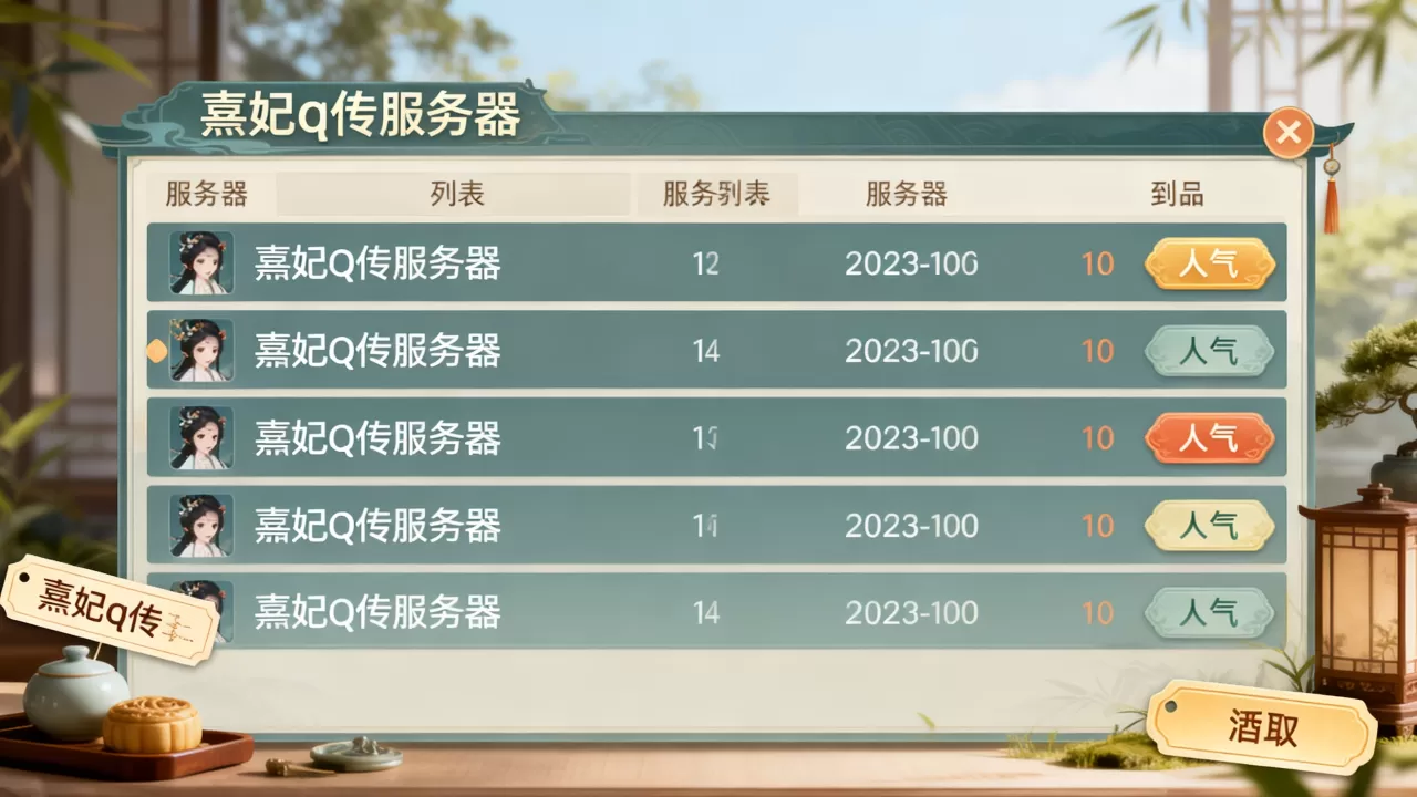 你知道熹妃q传服务器有哪些吗?,哪个服务器人气最高? 你知道熹妃q传服务器有哪些吗?,哪个服务器人气最高?