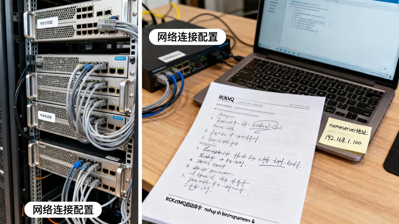 如何配置服务器网络连接?,RocketMQ配置步骤有哪些? 如何配置服务器网络连接?,RocketMQ配置步骤有哪些?