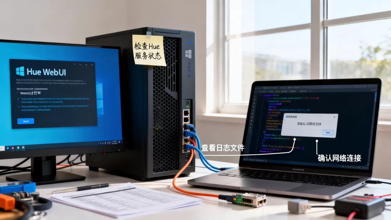 Windows服务器Hue WebUI打不开?怎么回事? Windows服务器Hue WebUI打不开?怎么回事?