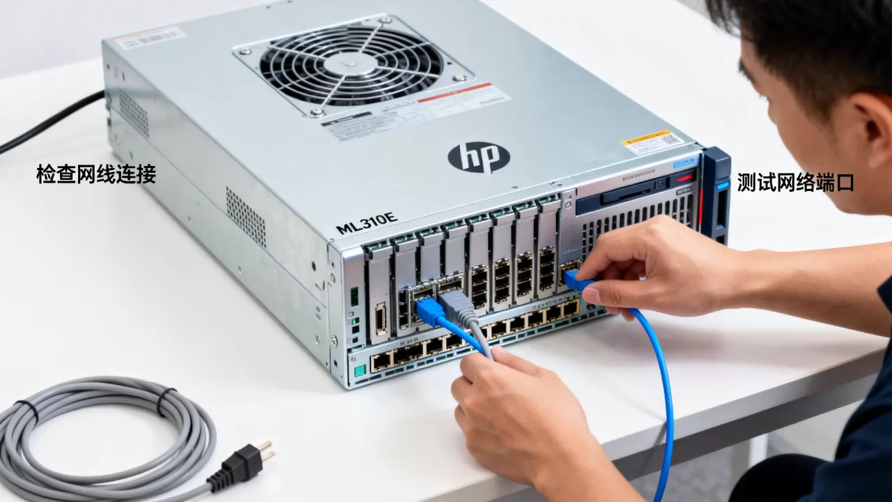 惠普ML310E服务器上不了网怎么办,网络故障怎么解决 惠普ML310E服务器上不了网怎么办,网络故障怎么解决
