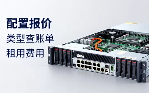 服务器怎么按配置报价和按类型查账单，服务器租用一个月多少钱？