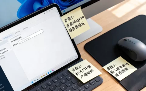如何才能访问一个网站的FTP服务器地址，步骤是什么？