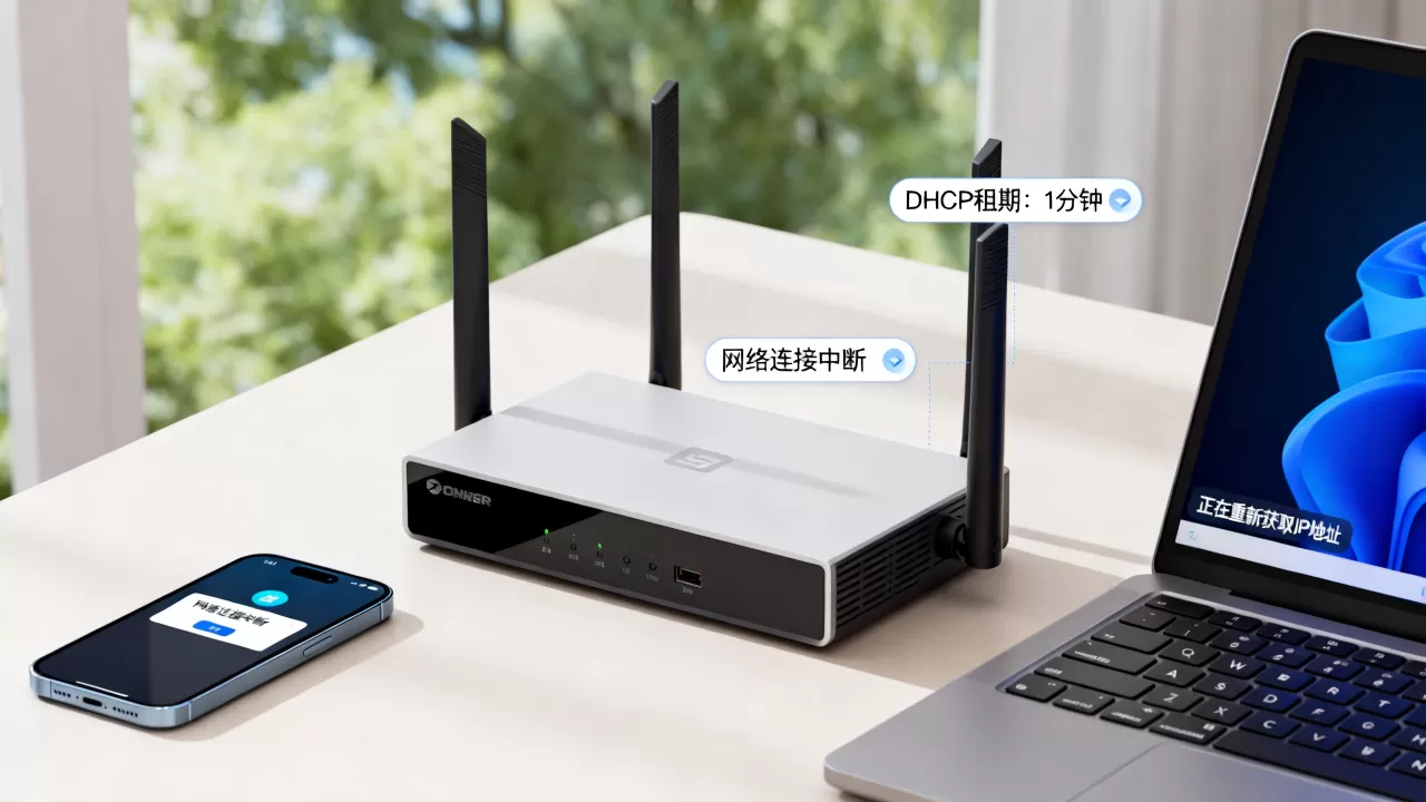 DHCP租期设置1分钟会有什么后果,会不会频繁掉线? DHCP租期设置1分钟会有什么后果,会不会频繁掉线?
