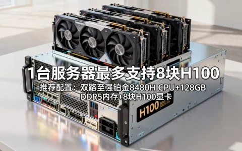 1台服务器最多能配多少H100？，什么配置性价比高？