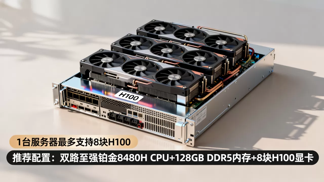 1台服务器最多能配多少H100?,什么配置性价比高? 1台服务器最多能配多少H100?,什么配置性价比高?