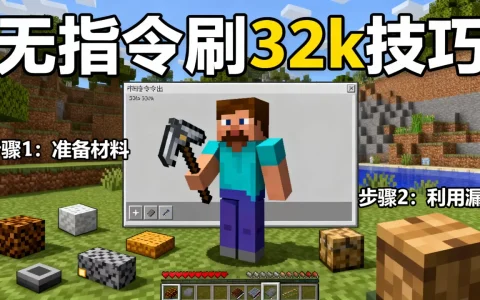 我的世界服务器无指令怎么刷出32k？，有什么技巧
