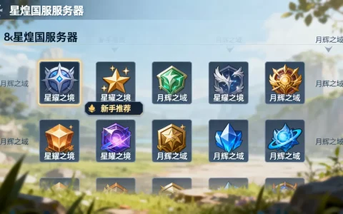 星煌国服有哪些服务器，哪个服务器最适合新手？
