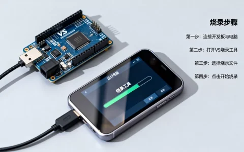 VS上做的服务器怎么烧录到开发板上，烧录步骤有哪些？