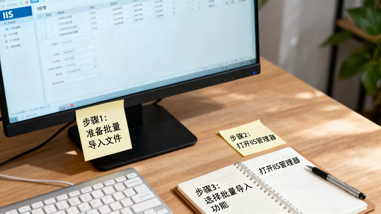 IIS网站批量导入怎么操作,具体步骤有哪些? IIS网站批量导入怎么操作,具体步骤有哪些?