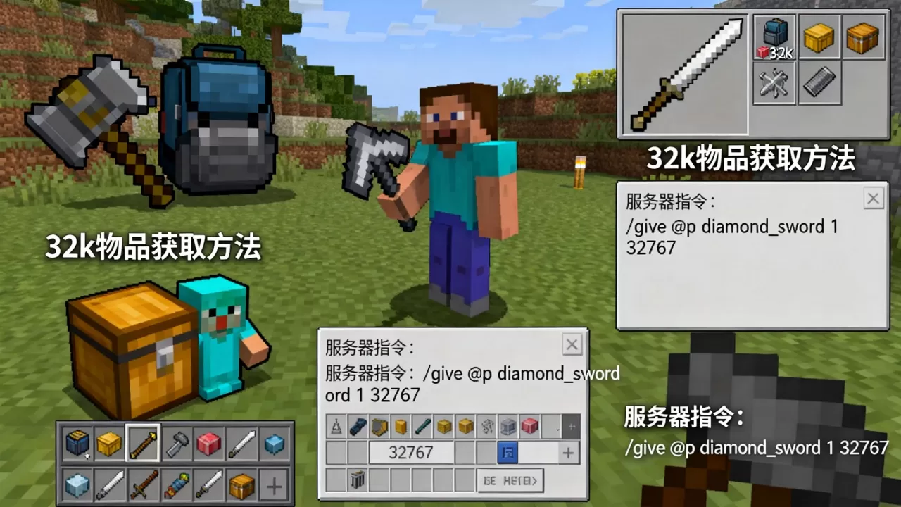 我的世界怎么在别人服务器轻松搞32k?怎么做到的? 我的世界怎么在别人服务器轻松搞32k?怎么做到的?