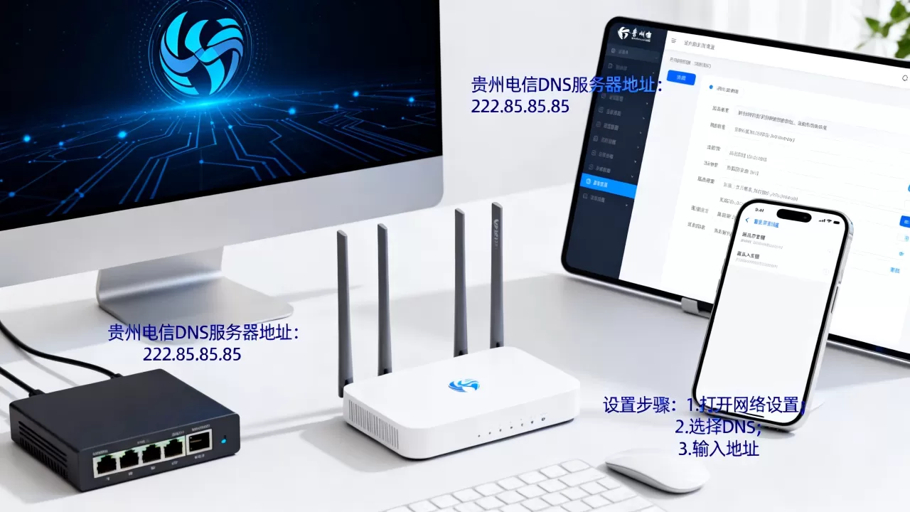 贵州电信宽带DNS服务器地址是多少?,怎么设置? 贵州电信宽带DNS服务器地址是多少?,怎么设置?