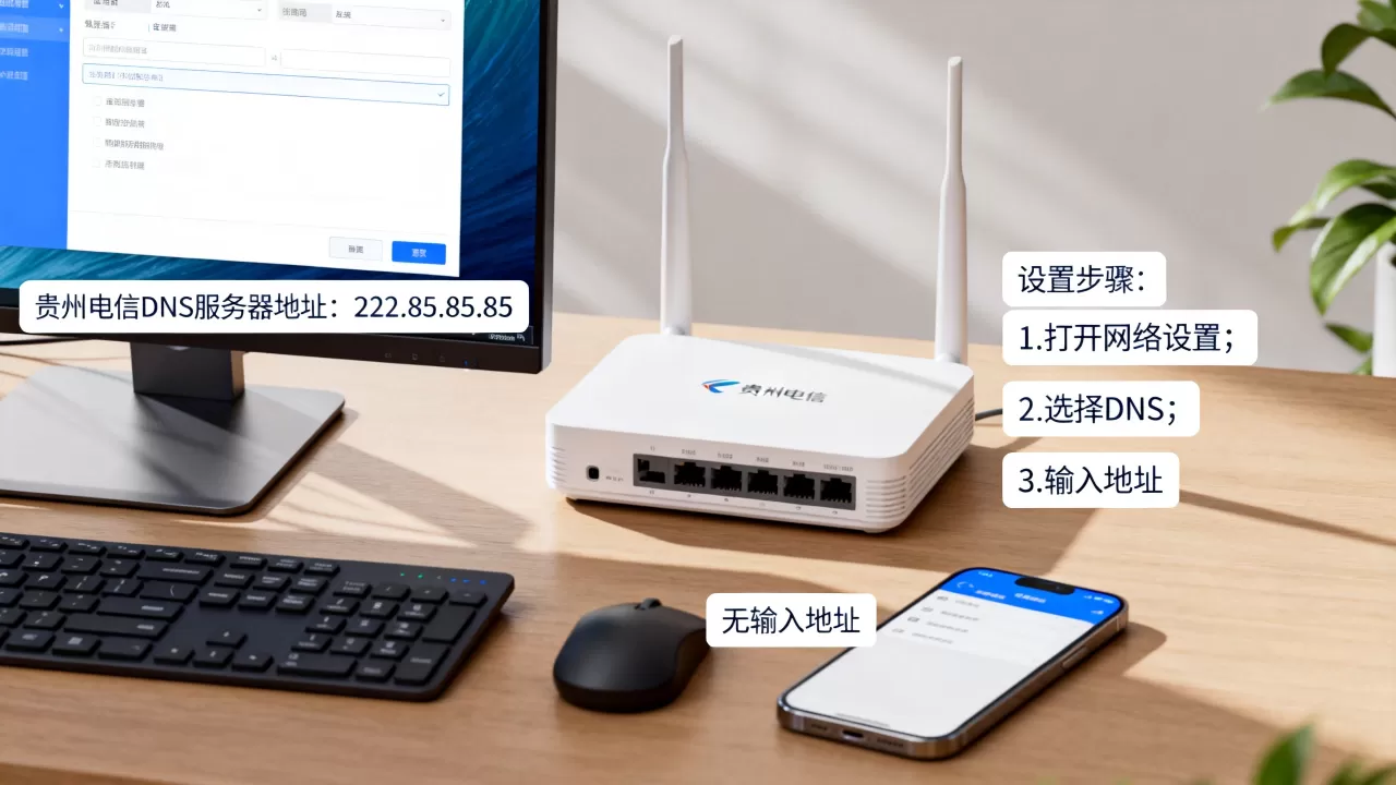 贵州电信宽带DNS服务器地址是多少?,怎么设置? 贵州电信宽带DNS服务器地址是多少?,怎么设置?
