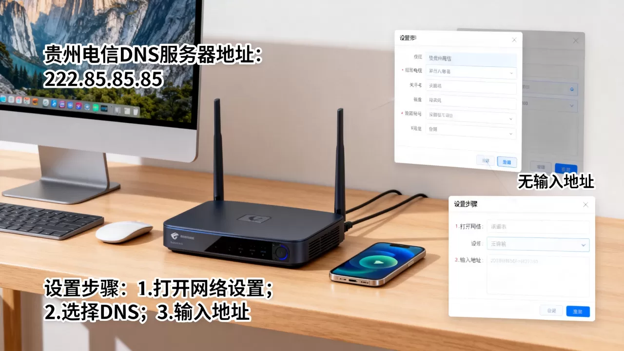 贵州电信宽带DNS服务器地址是多少?,怎么设置? 贵州电信宽带DNS服务器地址是多少?,怎么设置?