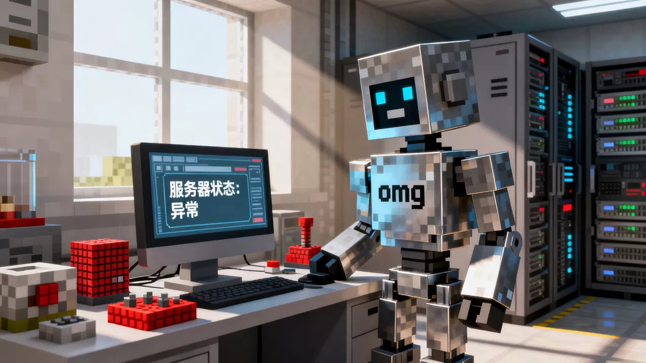 我的世界omg机器人的服务器到底怎么了,怎么回事 我的世界omg机器人的服务器到底怎么了,怎么回事