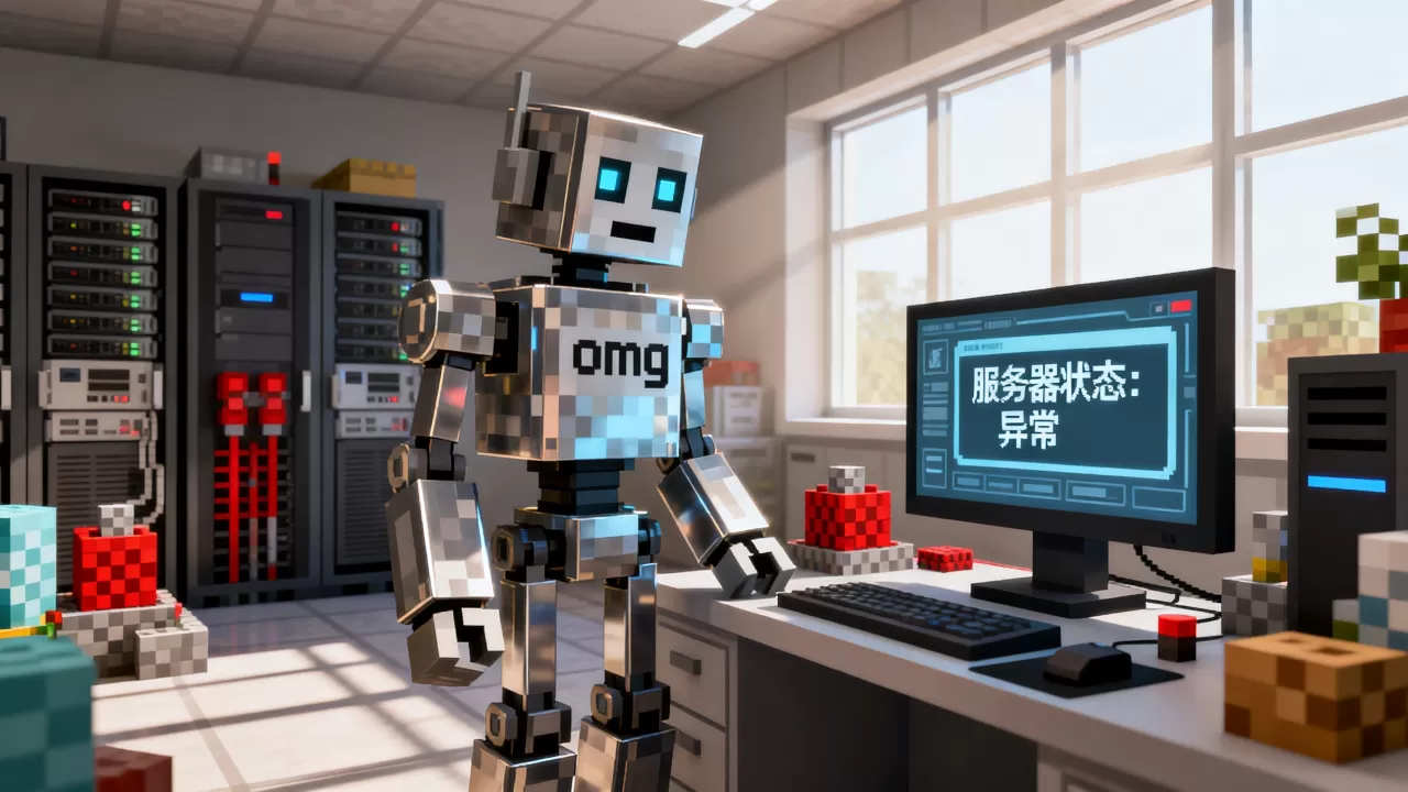 我的世界omg机器人的服务器到底怎么了,怎么回事 我的世界omg机器人的服务器到底怎么了,怎么回事