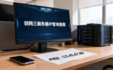剑网三官方服务器IP地址多少钱,怎么详细查询？