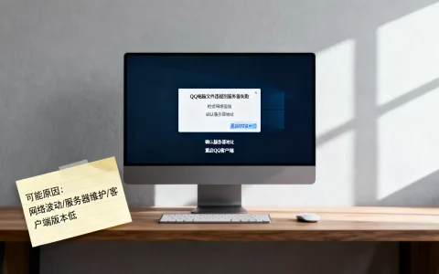 QQ电脑文件连接到服务器失败怎么解决，原因是什么