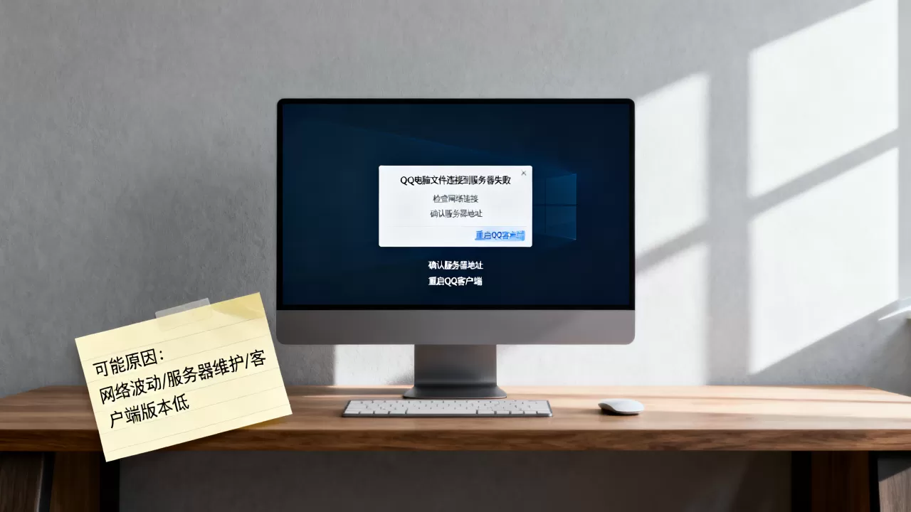 QQ电脑文件连接到服务器失败怎么解决,原因是什么 QQ电脑文件连接到服务器失败怎么解决,原因是什么