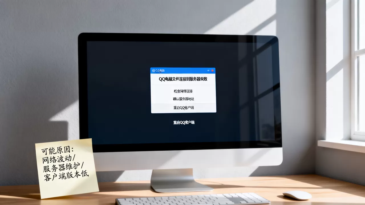 QQ电脑文件连接到服务器失败怎么解决,原因是什么 QQ电脑文件连接到服务器失败怎么解决,原因是什么
