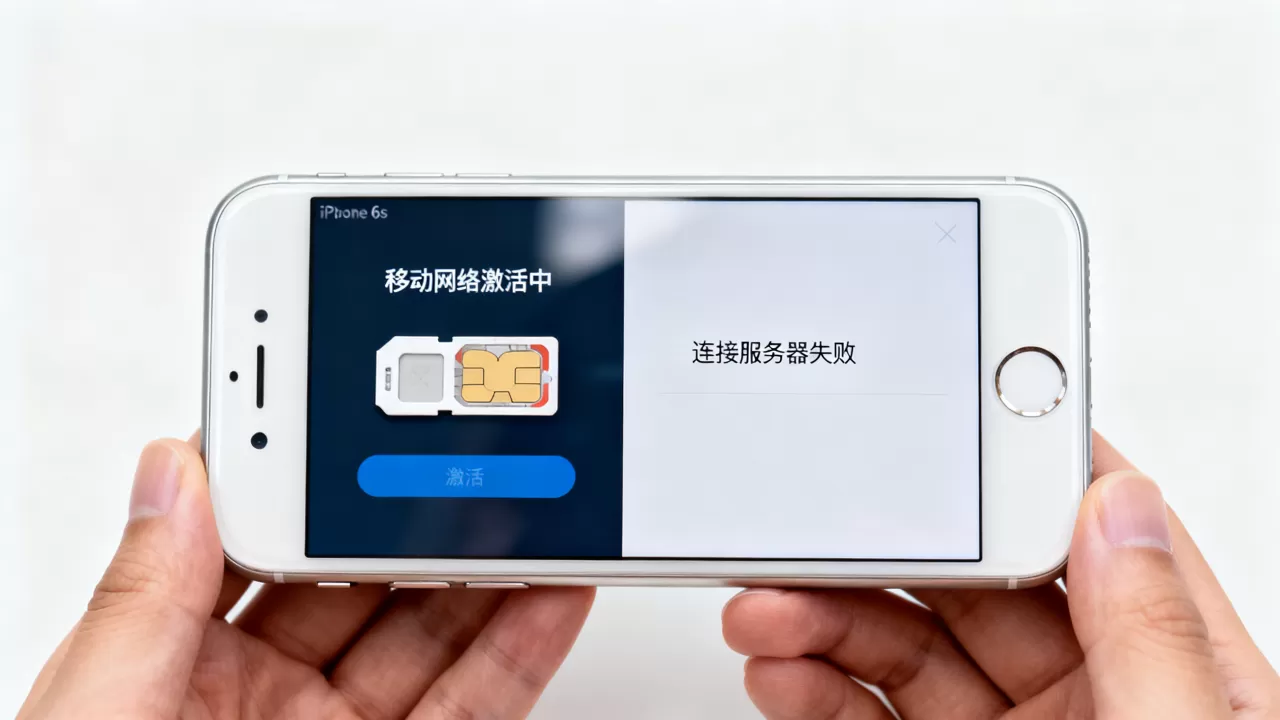 苹果6s怎么激活移动网络?,为什么连接服务器失败? 苹果6s怎么激活移动网络?,为什么连接服务器失败?