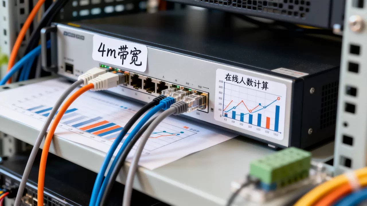 服务器4m带宽能容纳多少人?,怎么计算在线人数? 服务器4m带宽能容纳多少人?,怎么计算在线人数?