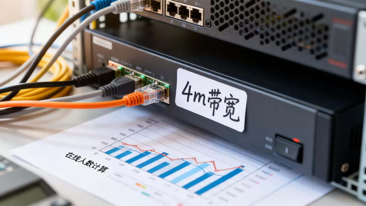 服务器4m带宽能容纳多少人?,怎么计算在线人数? 服务器4m带宽能容纳多少人?,怎么计算在线人数?