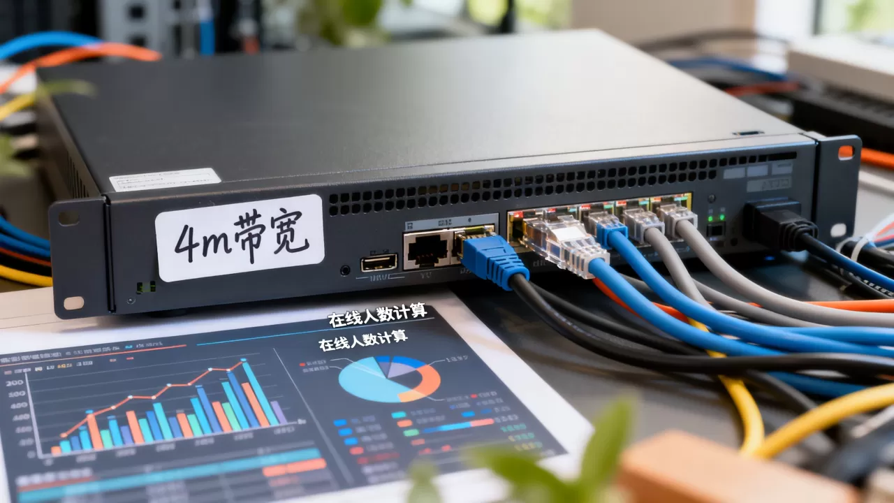 服务器4m带宽能容纳多少人?,怎么计算在线人数? 服务器4m带宽能容纳多少人?,怎么计算在线人数?