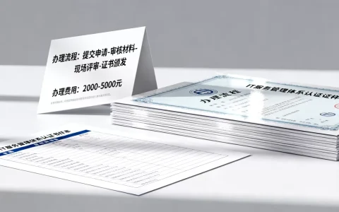 IT服务管理体系认证证书怎么办理，多少钱