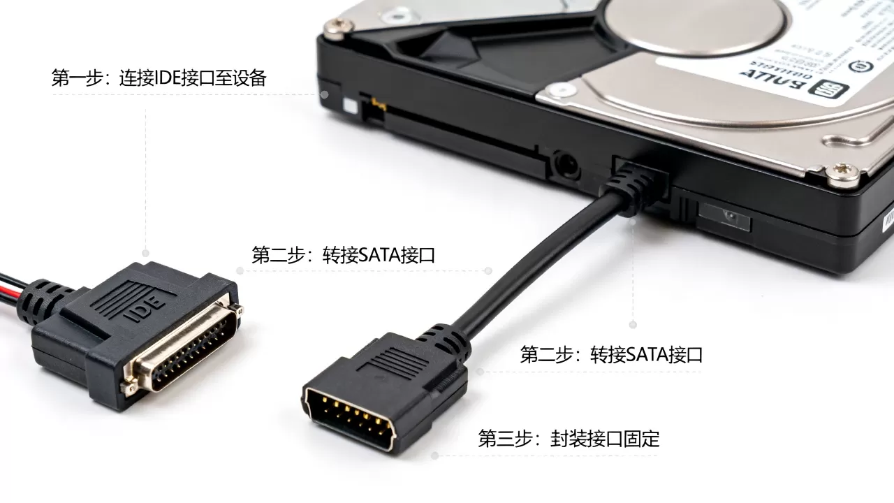 IDE接口转SATA转封装接口怎么用,教程是什么 IDE接口转SATA转封装接口怎么用,教程是什么
