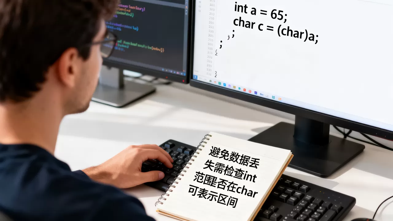 int转char时如何避免数据丢失,怎么转换? int转char时如何避免数据丢失,怎么转换?
