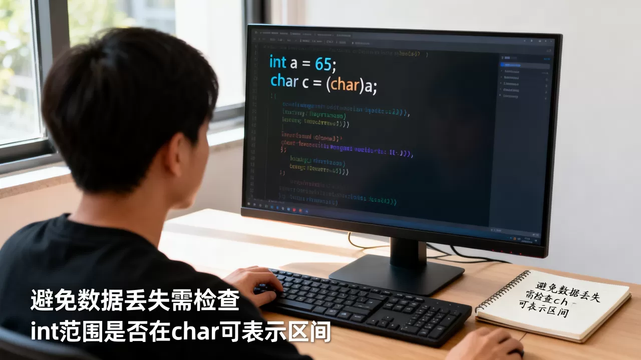 int转char时如何避免数据丢失,怎么转换? int转char时如何避免数据丢失,怎么转换?
