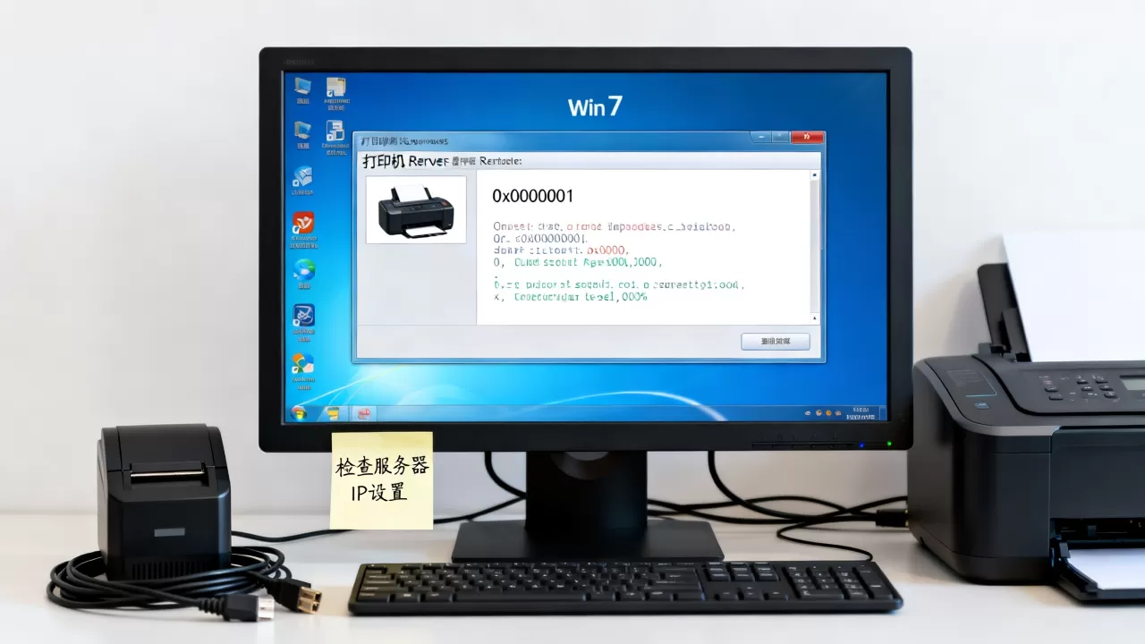 win7链接打印机服务器错误代码怎么解决,是什么原因 win7链接打印机服务器错误代码怎么解决,是什么原因