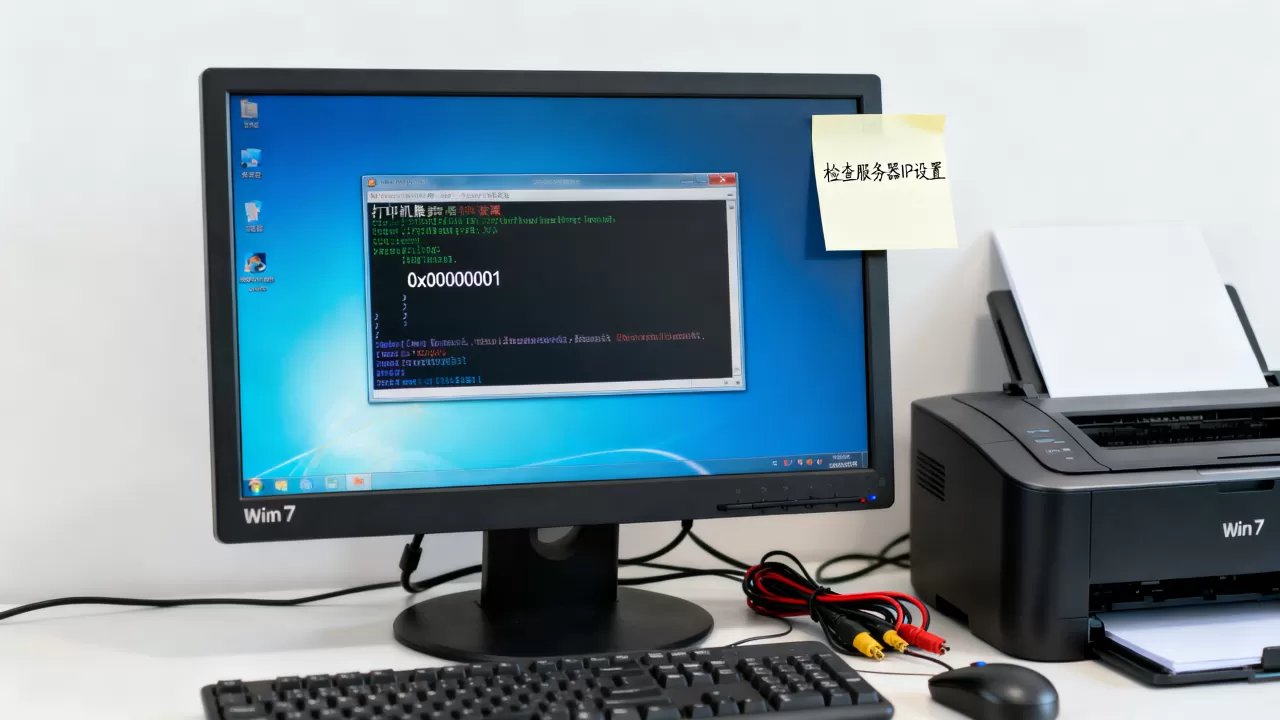 win7链接打印机服务器错误代码怎么解决,是什么原因 win7链接打印机服务器错误代码怎么解决,是什么原因