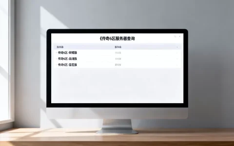 传奇6区有哪些服务器，如何快速查询？