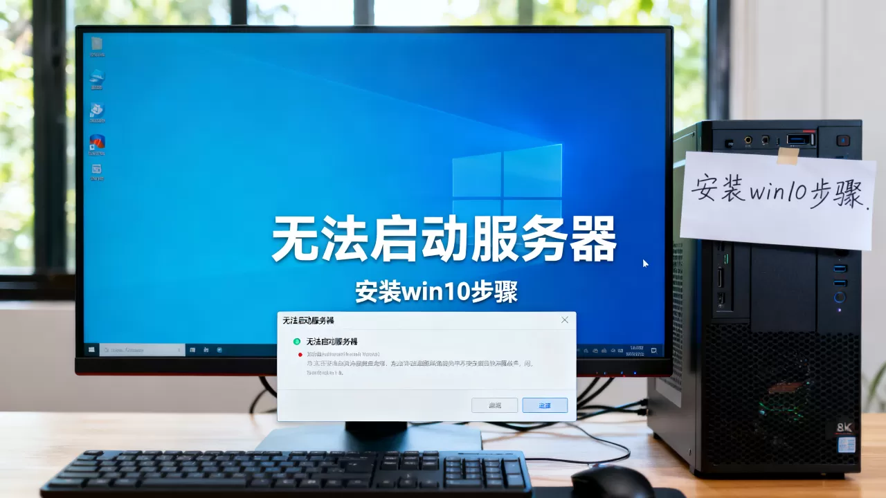 安装win10 无法启动服务器失败怎么办啊 安装win10 无法启动服务器失败怎么办啊