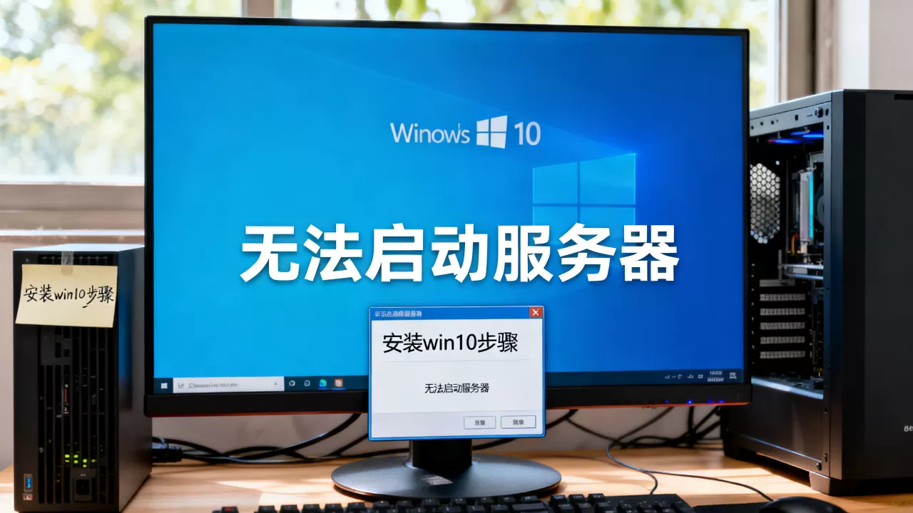 安装win10 无法启动服务器失败怎么办啊 安装win10 无法启动服务器失败怎么办啊