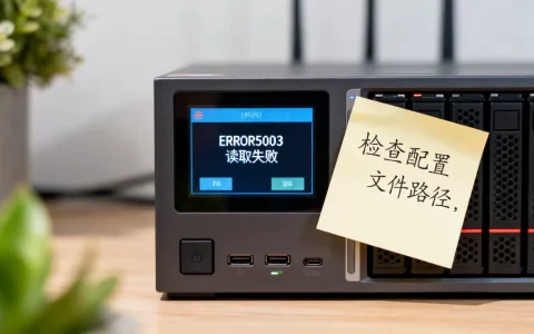 服务器生成配置文件ERROR5003读取失败怎么办，如何解决