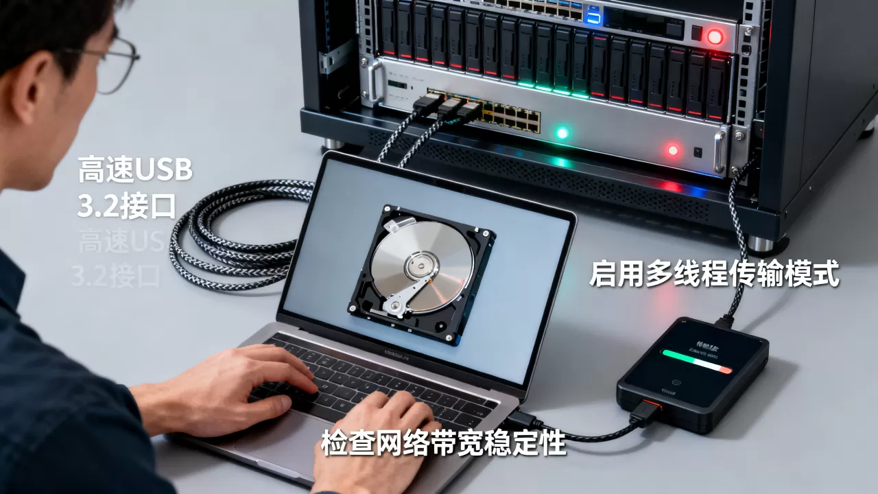 服务器中2个T的大文件怎么快速弄出来,有什么方法? 服务器中2个T的大文件怎么快速弄出来,有什么方法?
