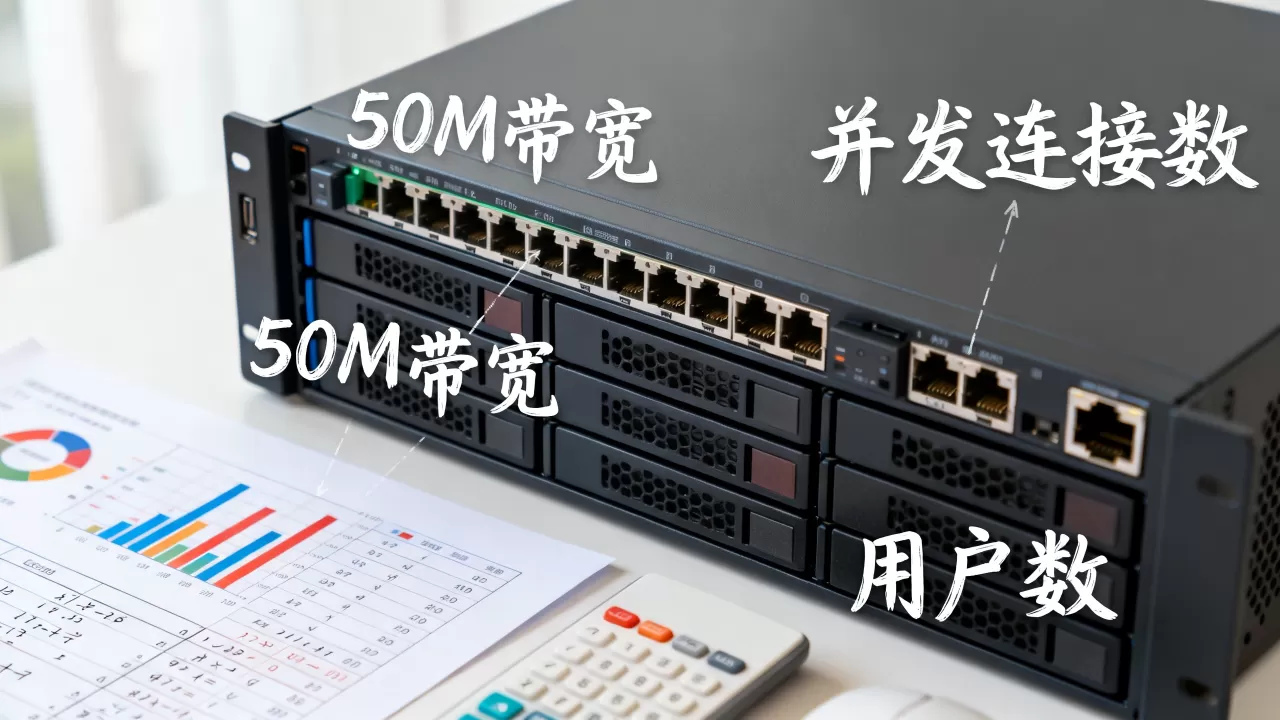 50M的服务器可以容纳多少人?,怎么计算? 50M的服务器可以容纳多少人?,怎么计算?