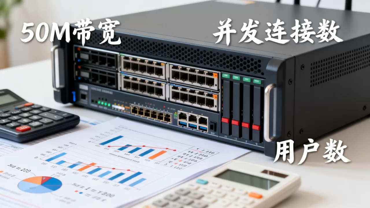 50M的服务器可以容纳多少人?,怎么计算? 50M的服务器可以容纳多少人?,怎么计算?