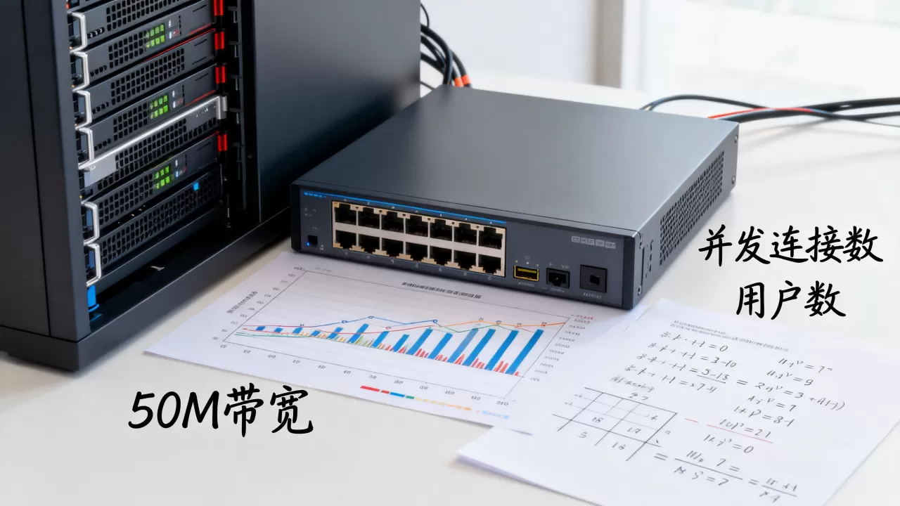 50M的服务器可以容纳多少人?,怎么计算? 50M的服务器可以容纳多少人?,怎么计算?