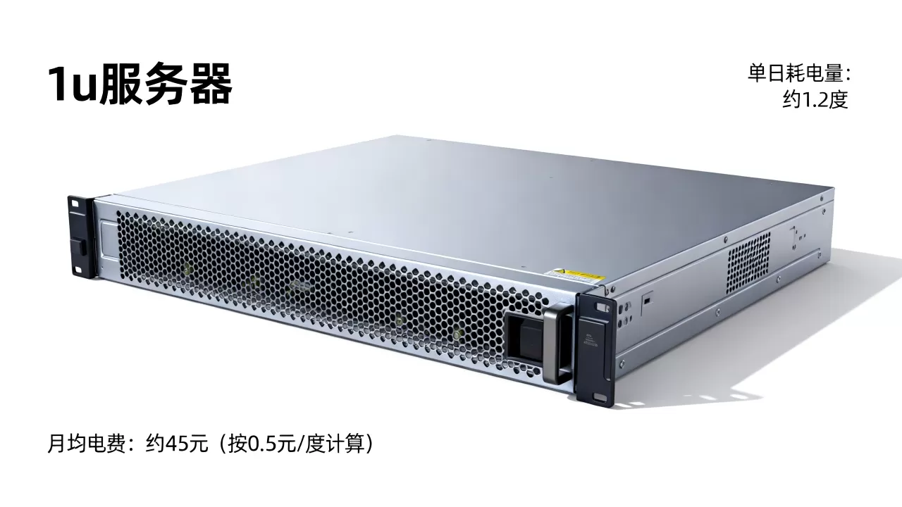 1u服务器一天耗电多少度?,电费一个月多少钱? 1u服务器一天耗电多少度?,电费一个月多少钱?