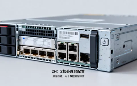服务器配置2H和删除按钮是啥意思？怎么理解？