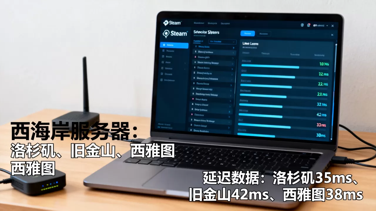Steam西海岸服务器是哪些,哪个延迟低? Steam西海岸服务器是哪些,哪个延迟低?