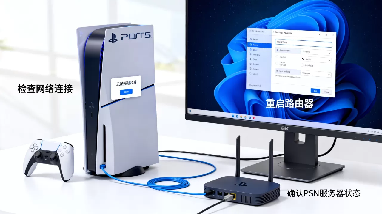 PS5电脑登录无法连接到服务器怎么办,是什么原因 PS5电脑登录无法连接到服务器怎么办,是什么原因